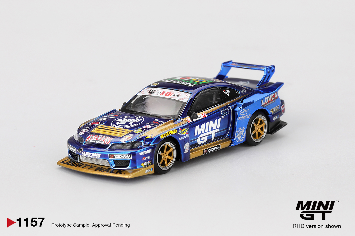 NISSAN SILVIA S15 LBSUPER SILHOUETTE 555 TEAM MINI GT LIBERTY WALK