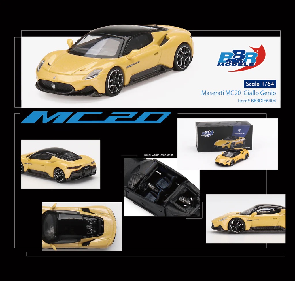 MASERATI MC20 GIALLO GENIO YELLOW