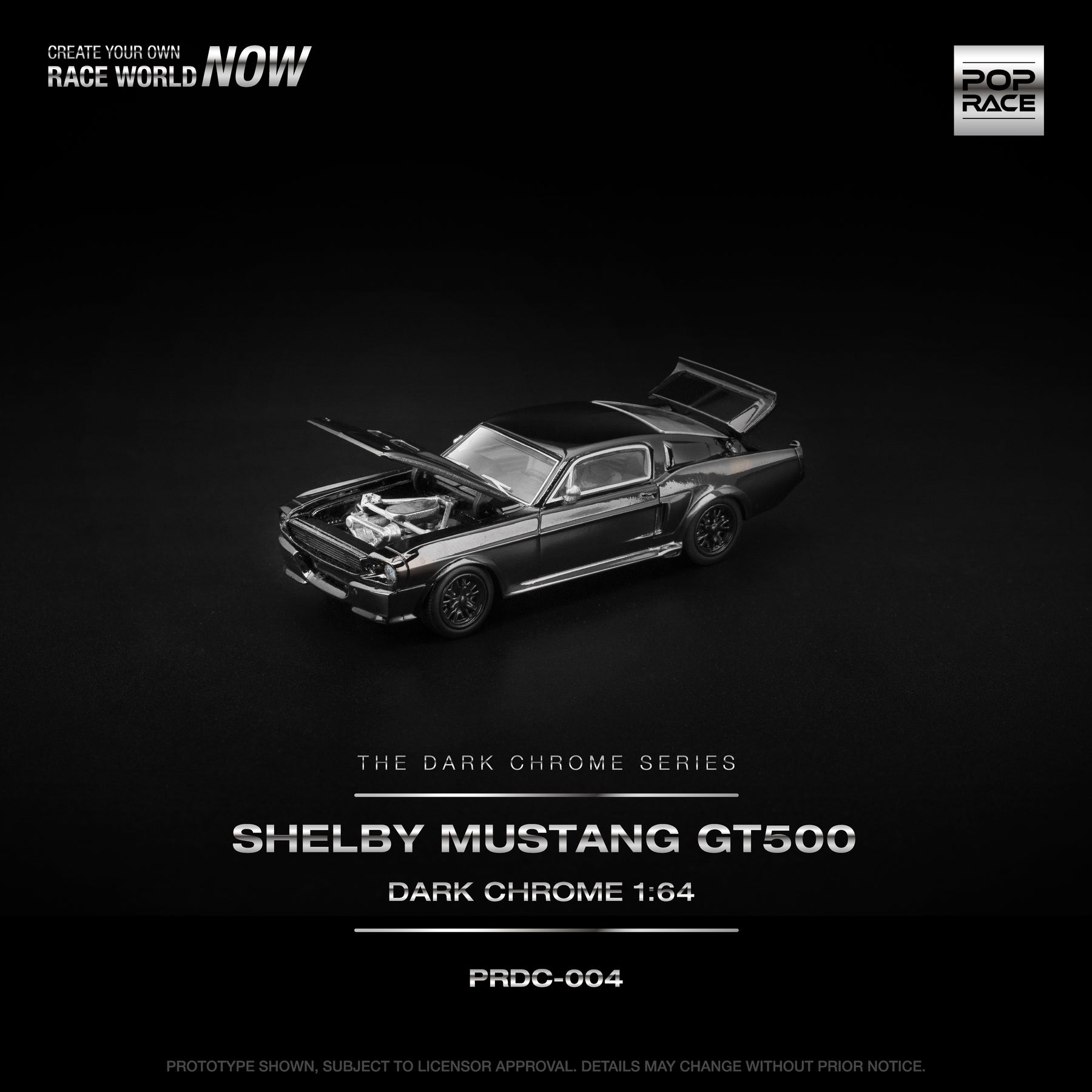 SHELBY MUSTANG GT500 DARK CHROME