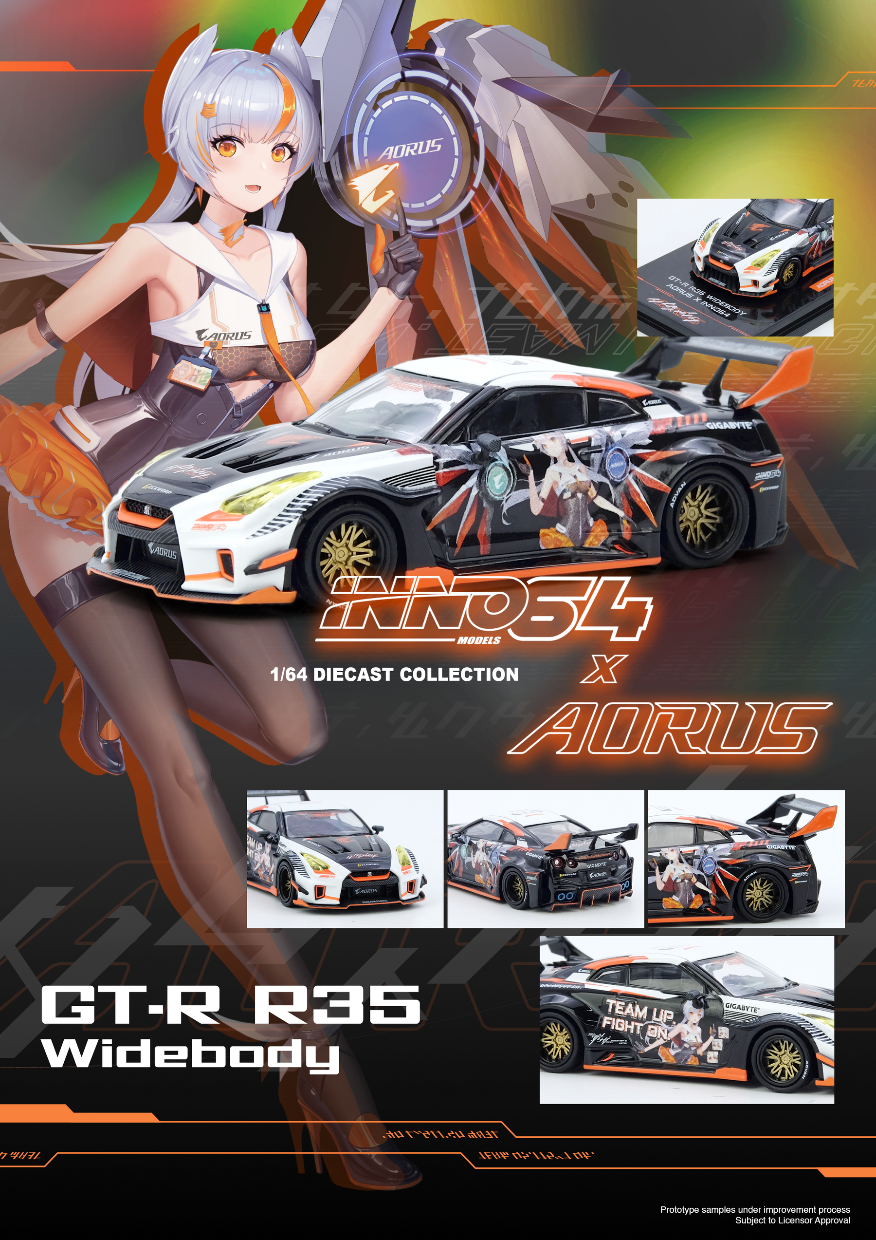 GTR R35 WIDEBODY AORUS X INNO64 LIMITED EDITION