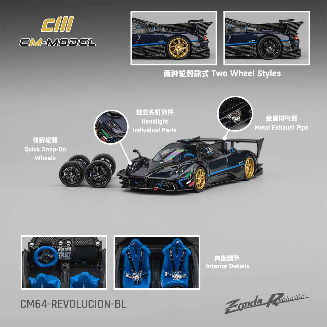 PAGANI ZONDA REVOLUCION METALLIC BLUE 