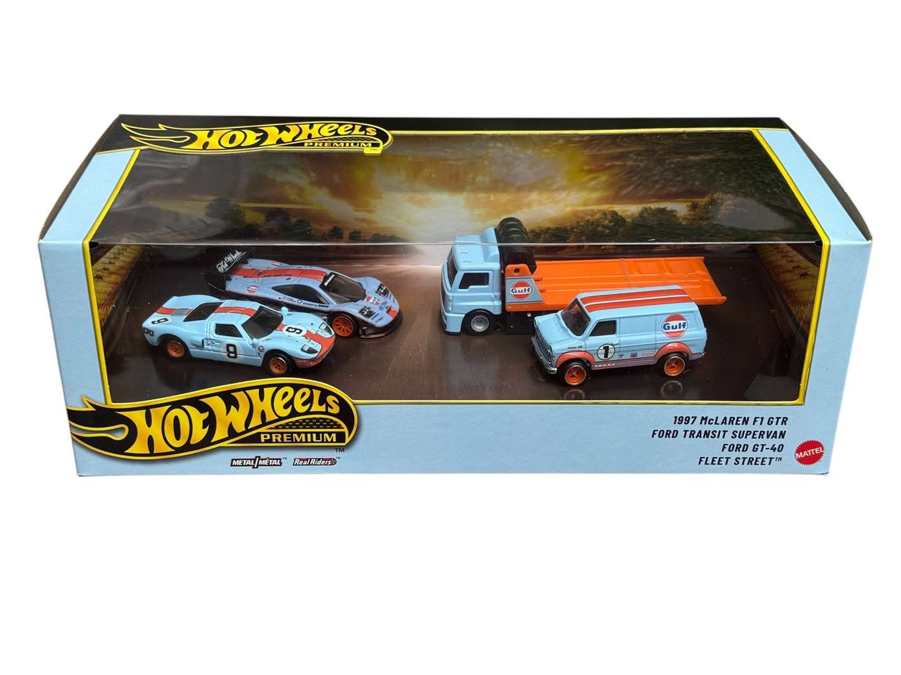 HOT WHEELS PREMIUM 2026 LE MANS RACE GULF BOX SET JHW43