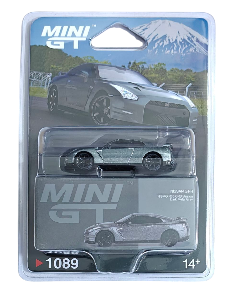 MINI GT NISSAN GTR 2013 DARK METAL GRAYNISMO R35 CRS VERSION 