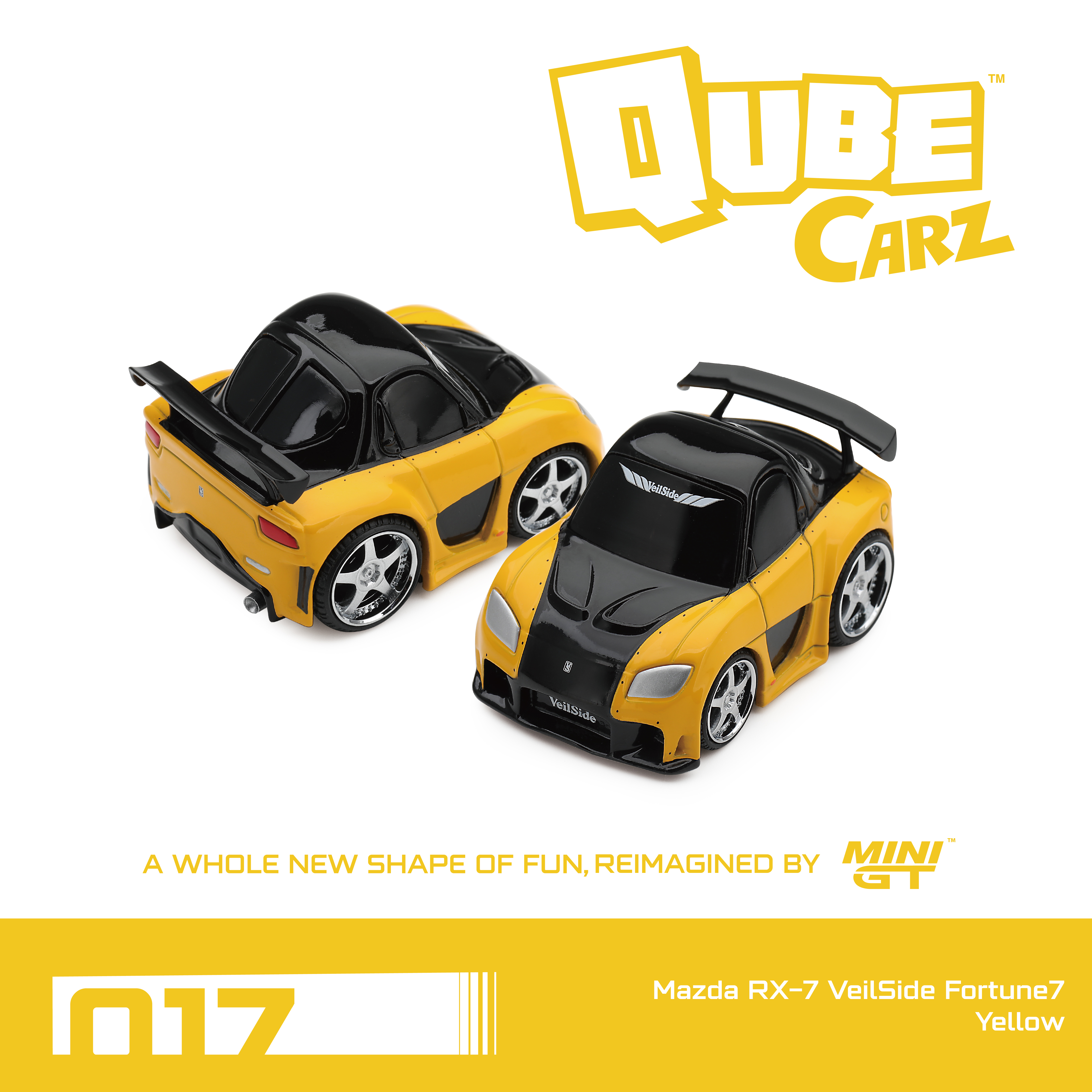 PREORDER MAZDA RX-7 VEILSIDE FORTUNE7 YELLOW