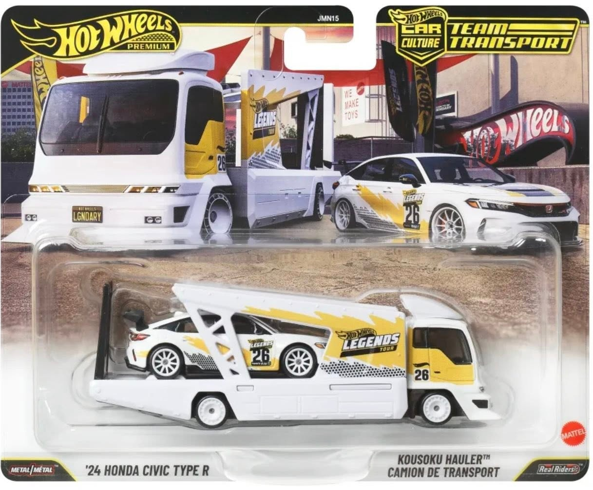 24 HONDA CIVIC TYPE R WITH KOUSOKU CAMION DE TRANSPORT 