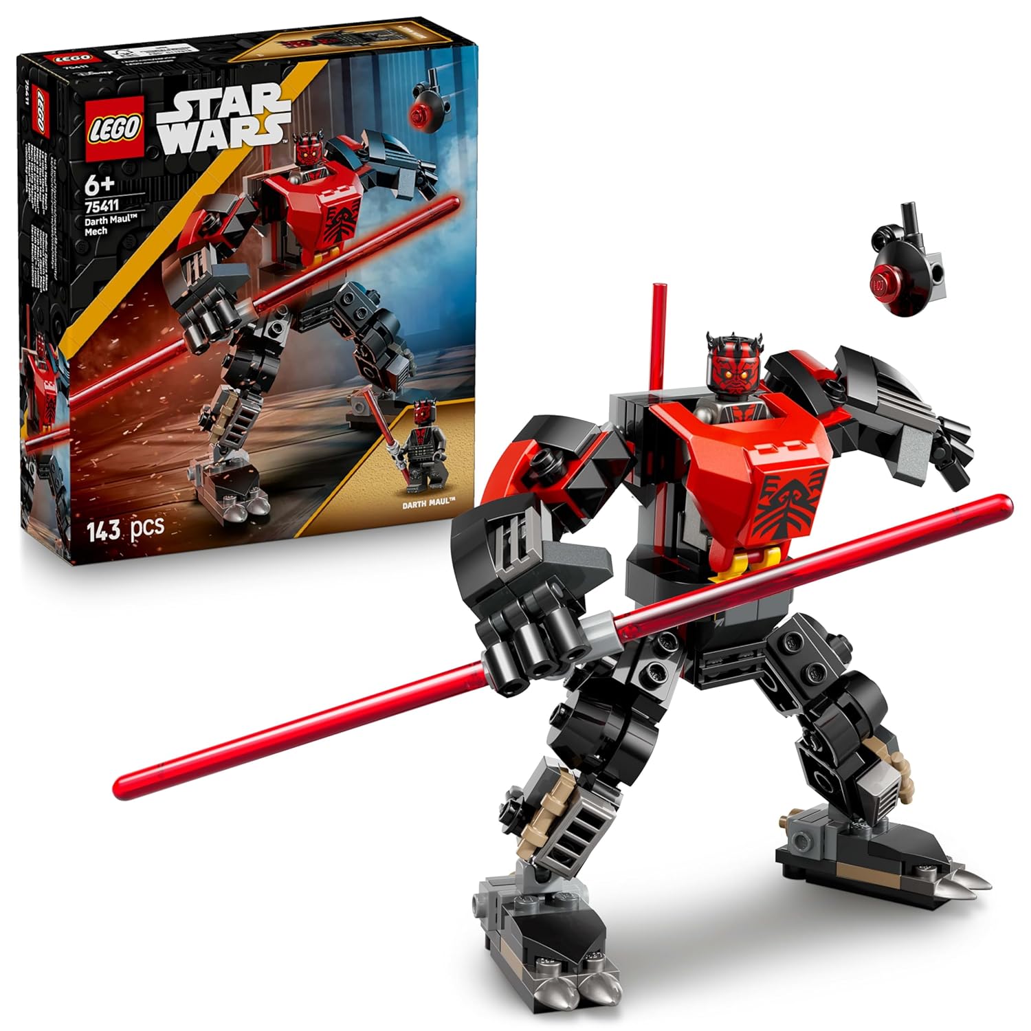LEGO STAR WARS THE CLONE WARS DARTH MAUL MECH BUILDING TOY FOR KIDS 7