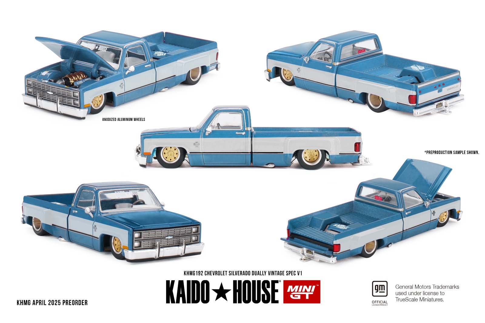 MINI GT CHEVROLET SILVERADO DUALLY VINTAGE SPEC V1
