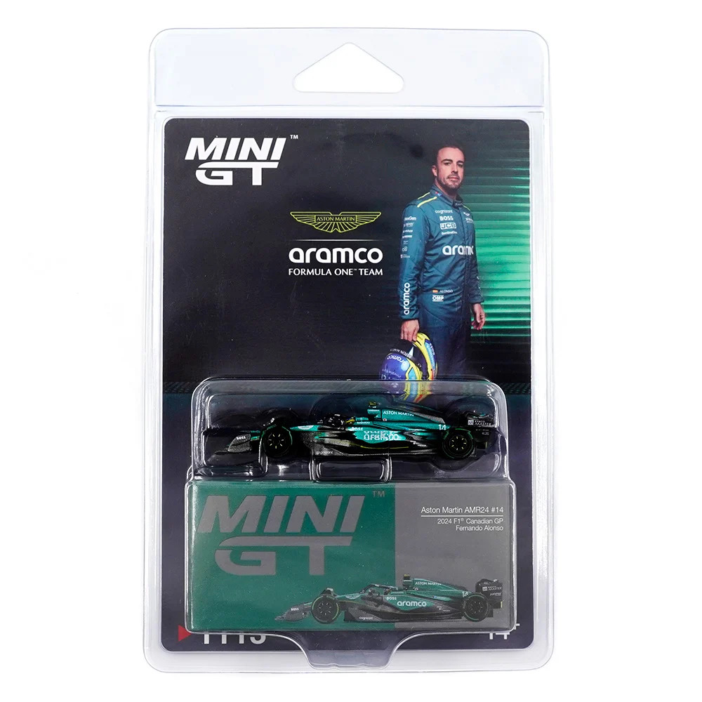 MINI GT ASTON MARTIN AMR24 14 FERNANDO ALONSO 2024 F1 2024 
