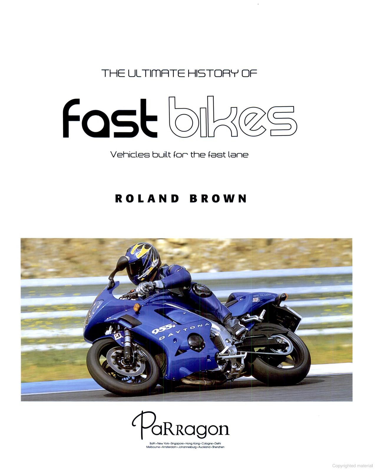 THE ULTIMATE HISTORY OF FAST BIKES HARD COVER | KarzandDolls
