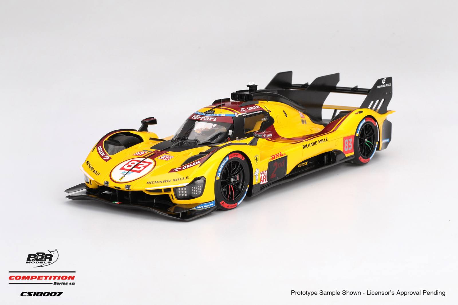 FERRARI 499P 83 AF CORSE 2025 WEC QATAR 1812KM 2ND PLACE CAR