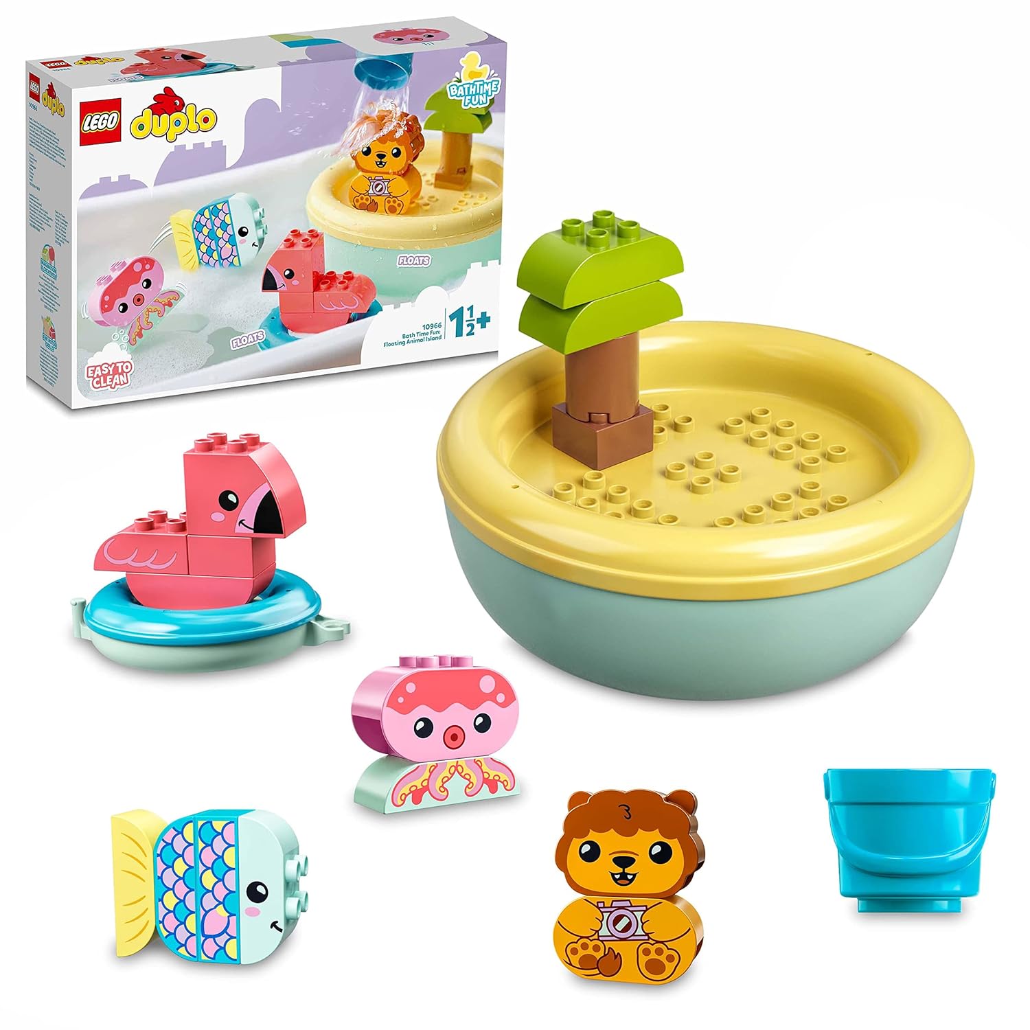 LEGO DUPLO MY FIRST BATH TIME FUN FLOATING ANIMAL ISLAND 10966 