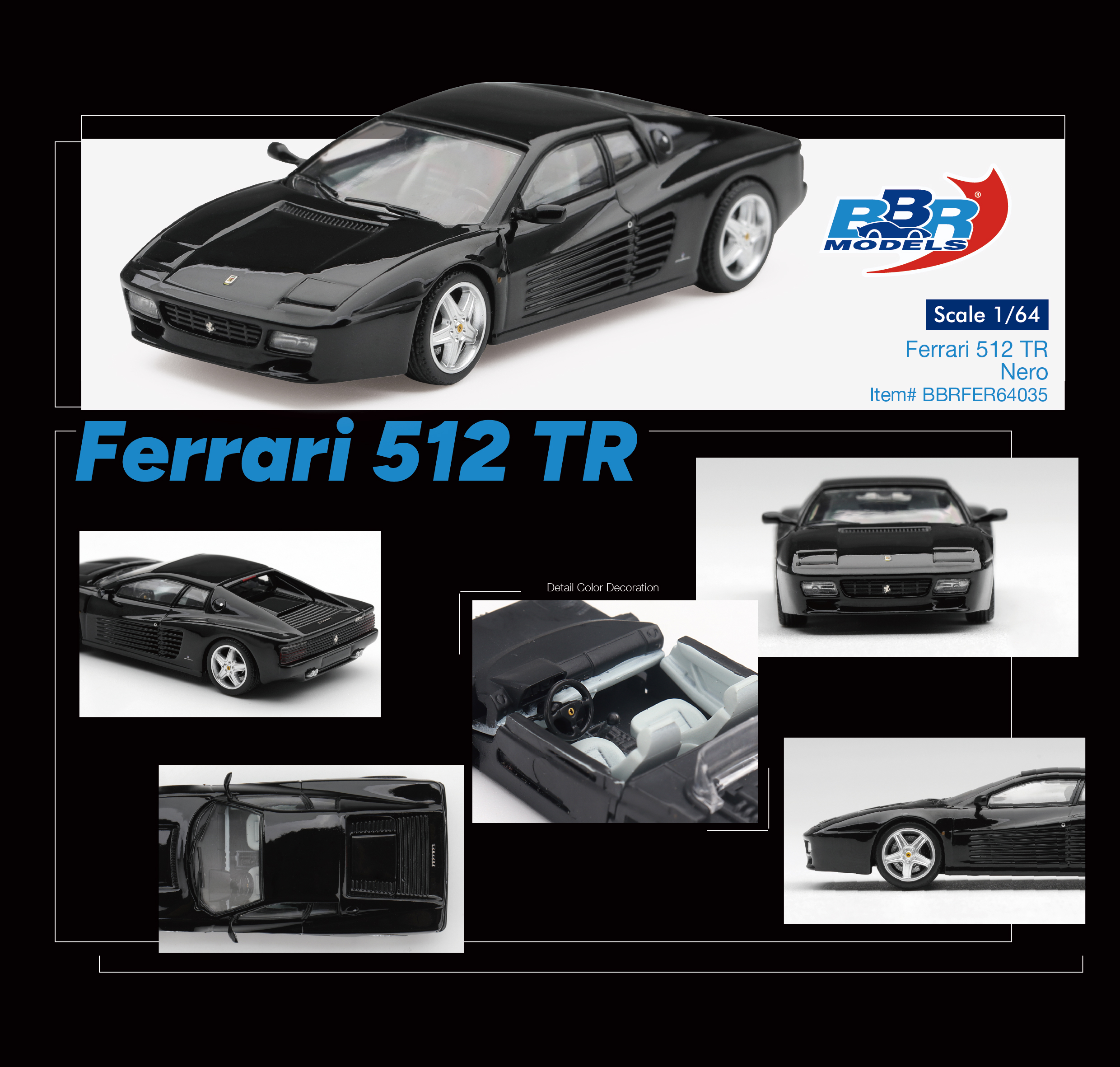 PREORDER FERRARI 512 TR NERO