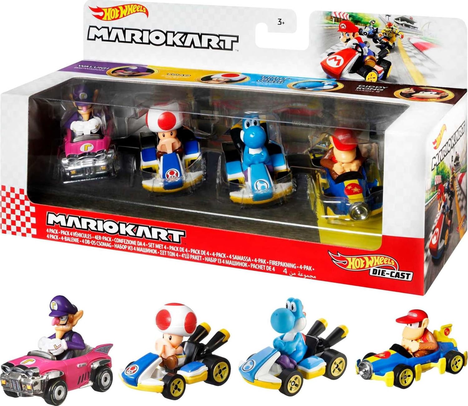 MARIO KART VEHICLE 4 PC GIFT PACK