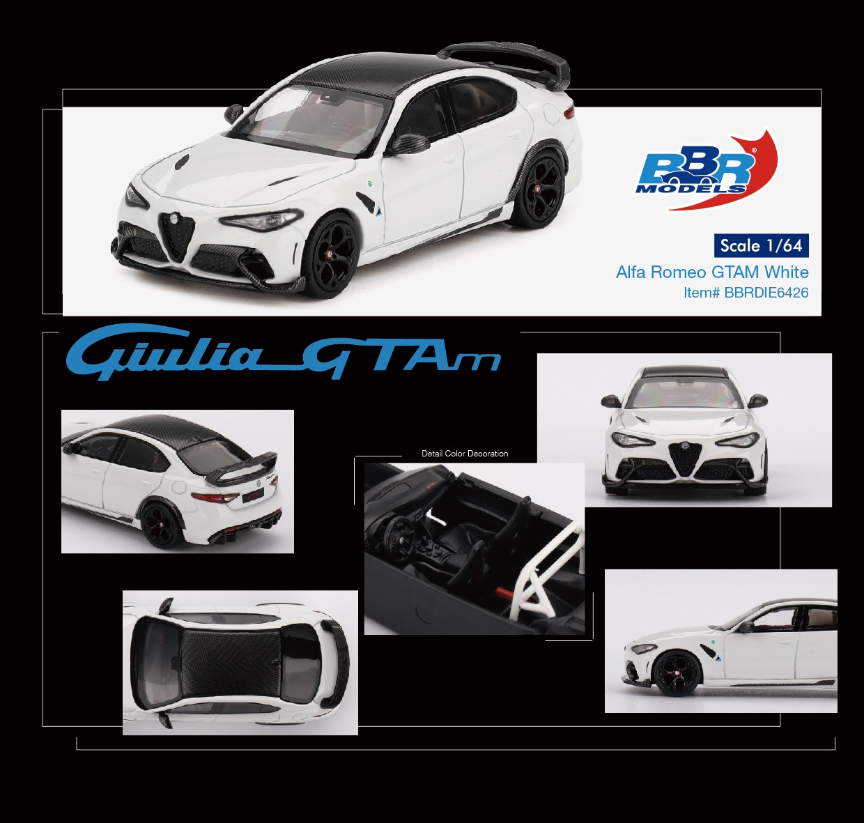 ALFA ROMEO GIULIA GTAM WHITE