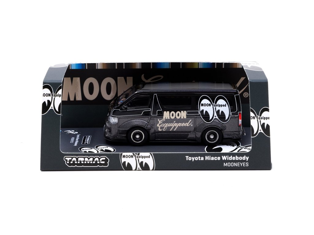 TARMAC WORKS TOYOTA HIACE WIDEBODY - MOONEYES BLACK | KarzandDolls