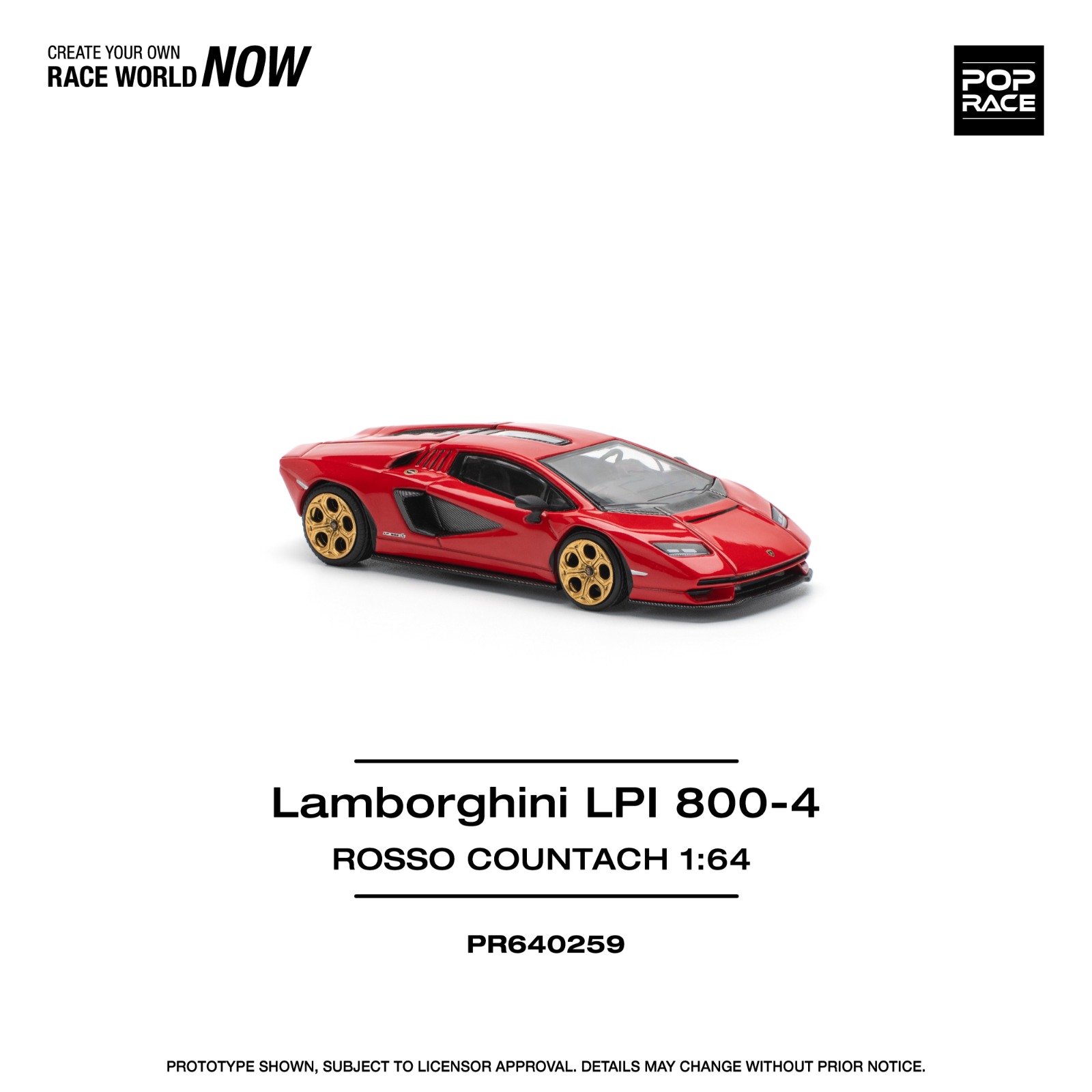LAMBORGHINI COUNTACH LPI-800 - ROSSO    
