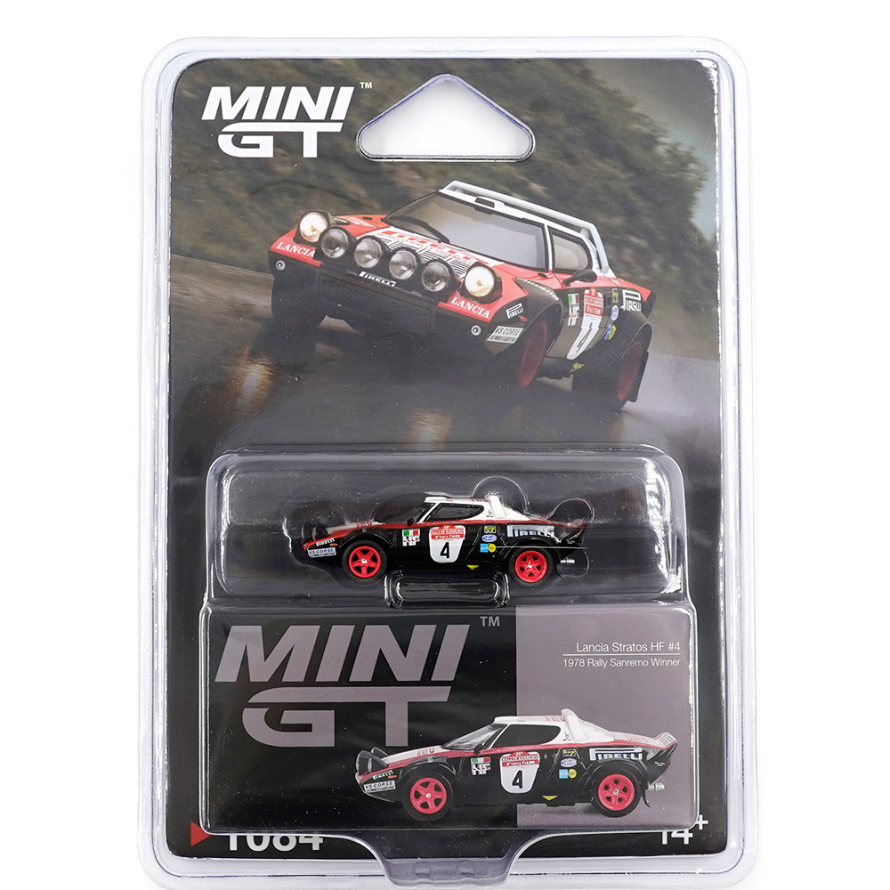 MINI GT LANCIA STRATOS HF 4 1978 RALLY SANREMO WINNER