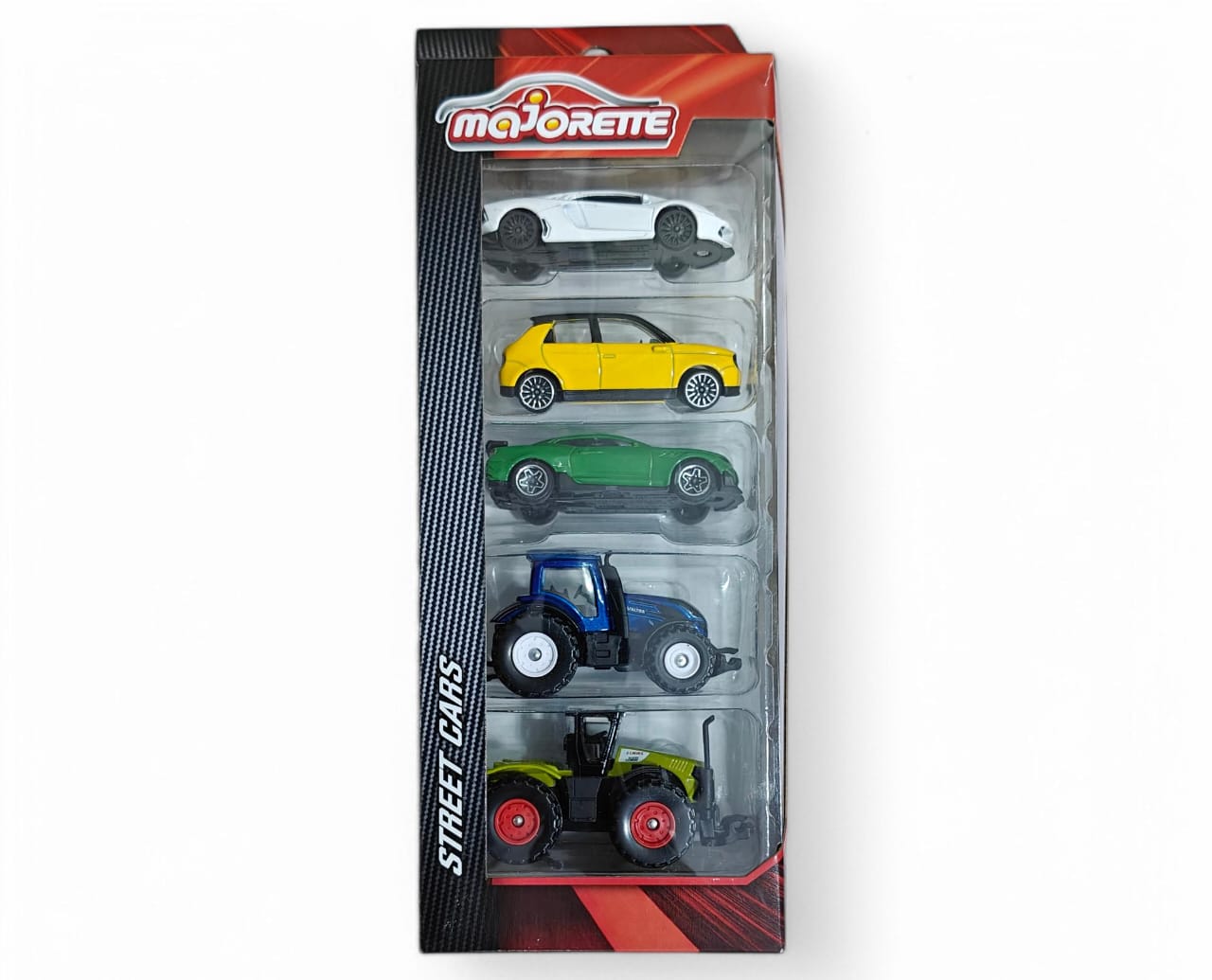 STREET CARS 5 CARS GIFT PACK WITH LAMBORGHINI