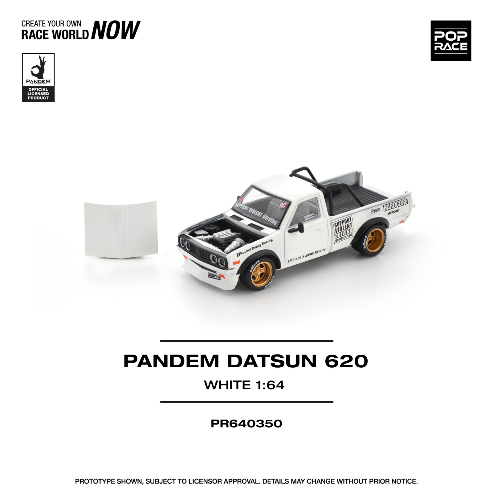 PANDEM DATSUN 620 WHITE