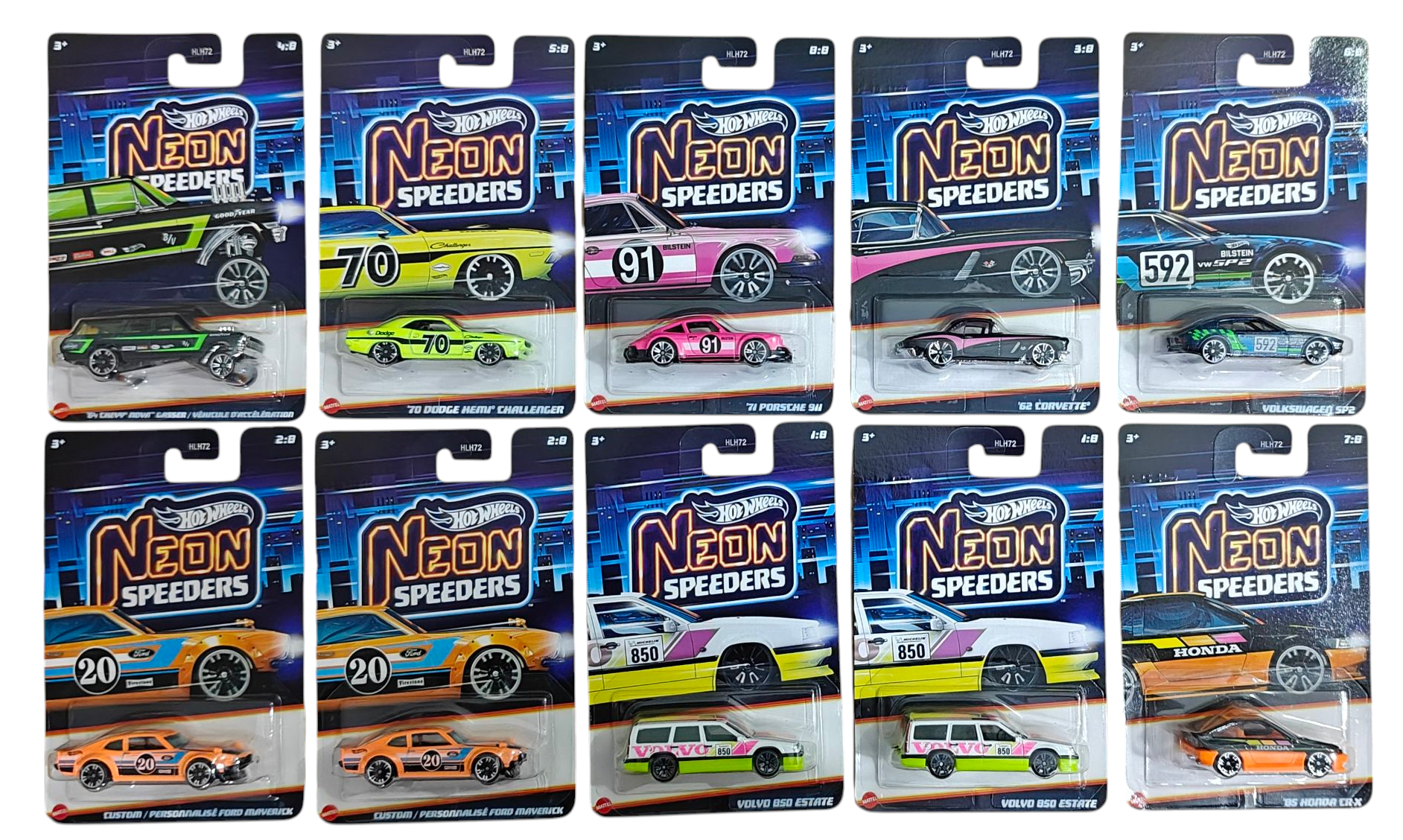 HOT WHEELS 2026 NEON SPEEDERS - MIX 1