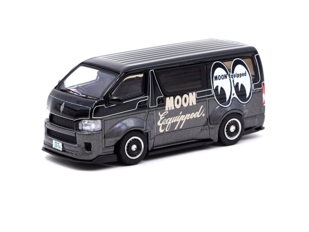 TARMAC WORKS TOYOTA HIACE WIDEBODY - MOONEYES BLACK | KarzandDolls