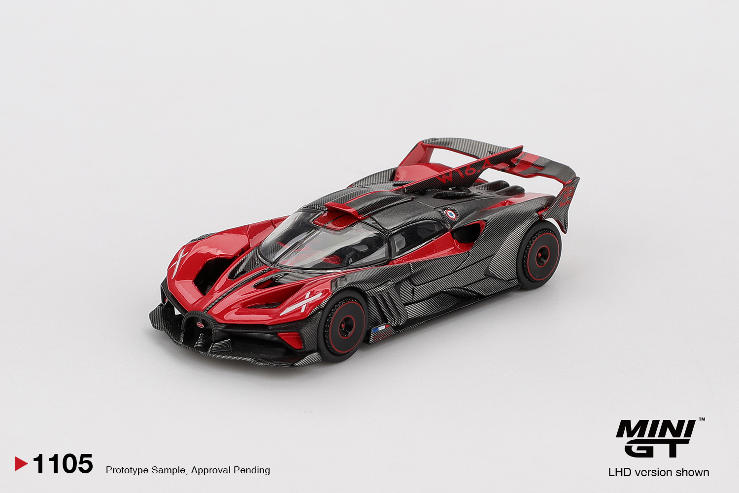 MINI GT BUGATTI BOLIDE RED