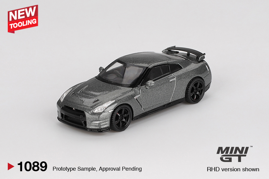 MINI GT NISSAN GTR 2013 DARK METAL GRAYNISMO R35 CRS VERSION 