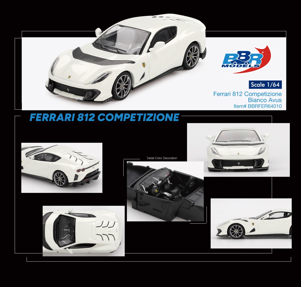 FERRARI 812 COMPETIZIONE BIANCO AVUS