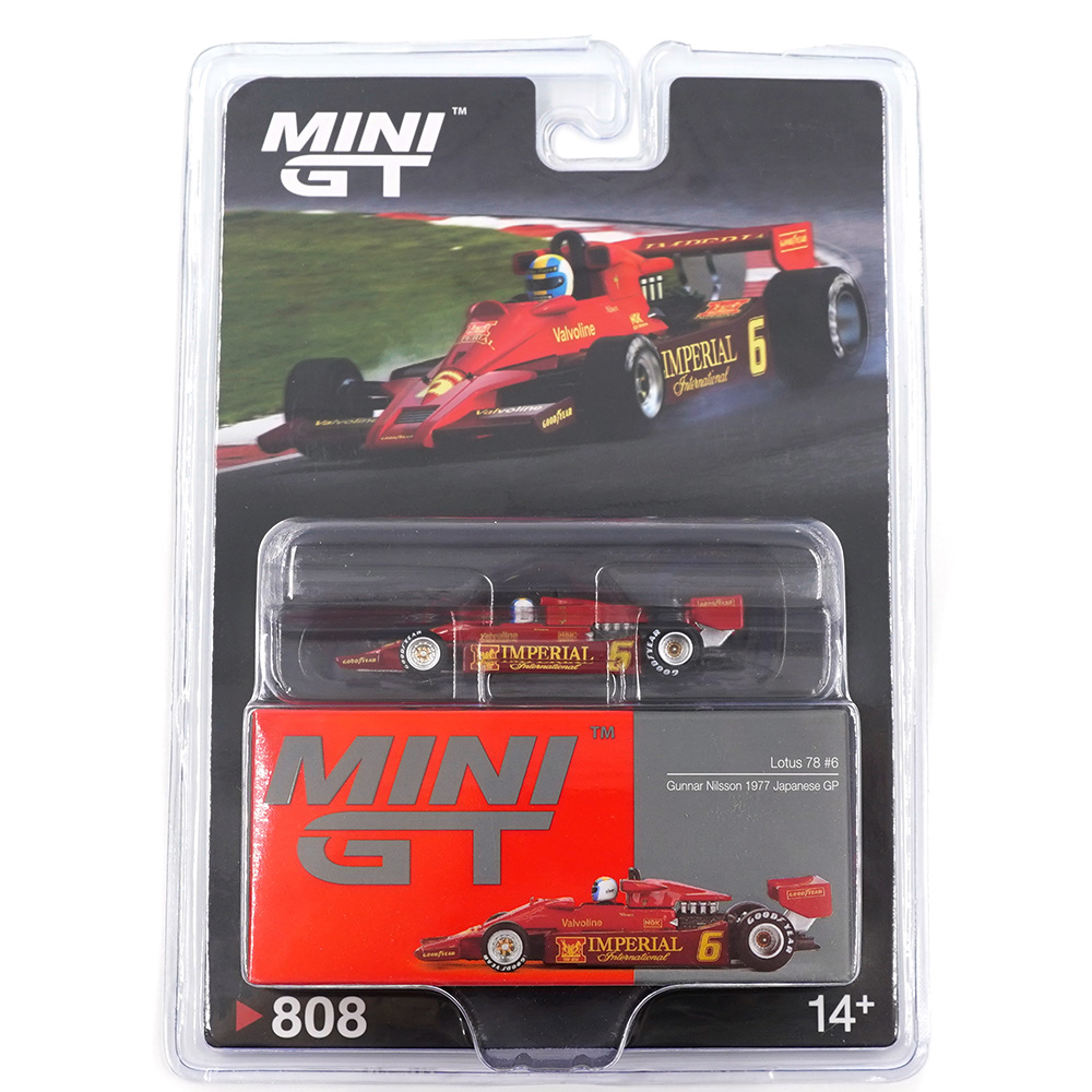 MINI GT LOTUS 78 3 GUNNAR NILSSON 1977 JAPANESE GP