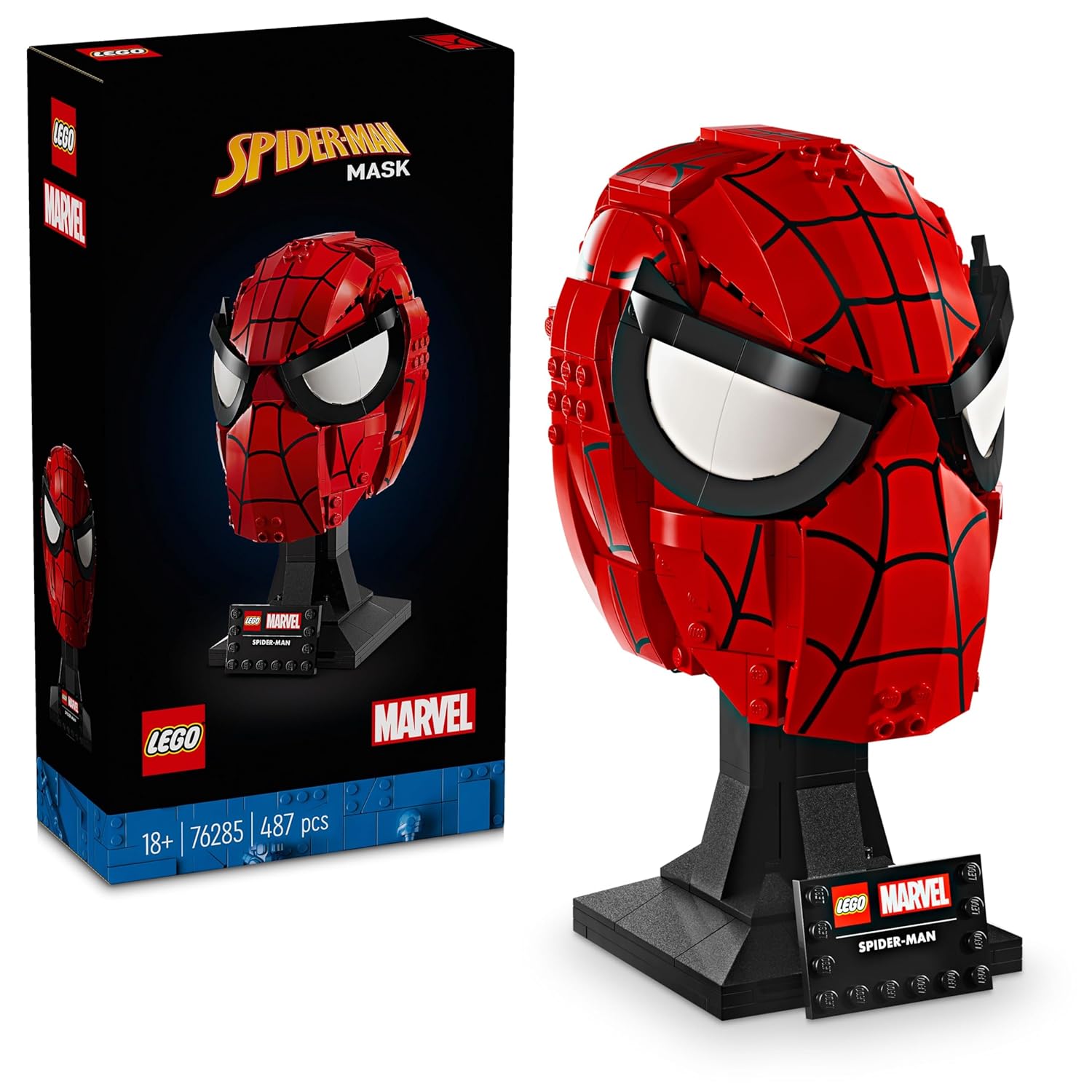 LEGO MARVEL SPIDER-MAN’S MASK SUPER HERO KIT 487 PIECES