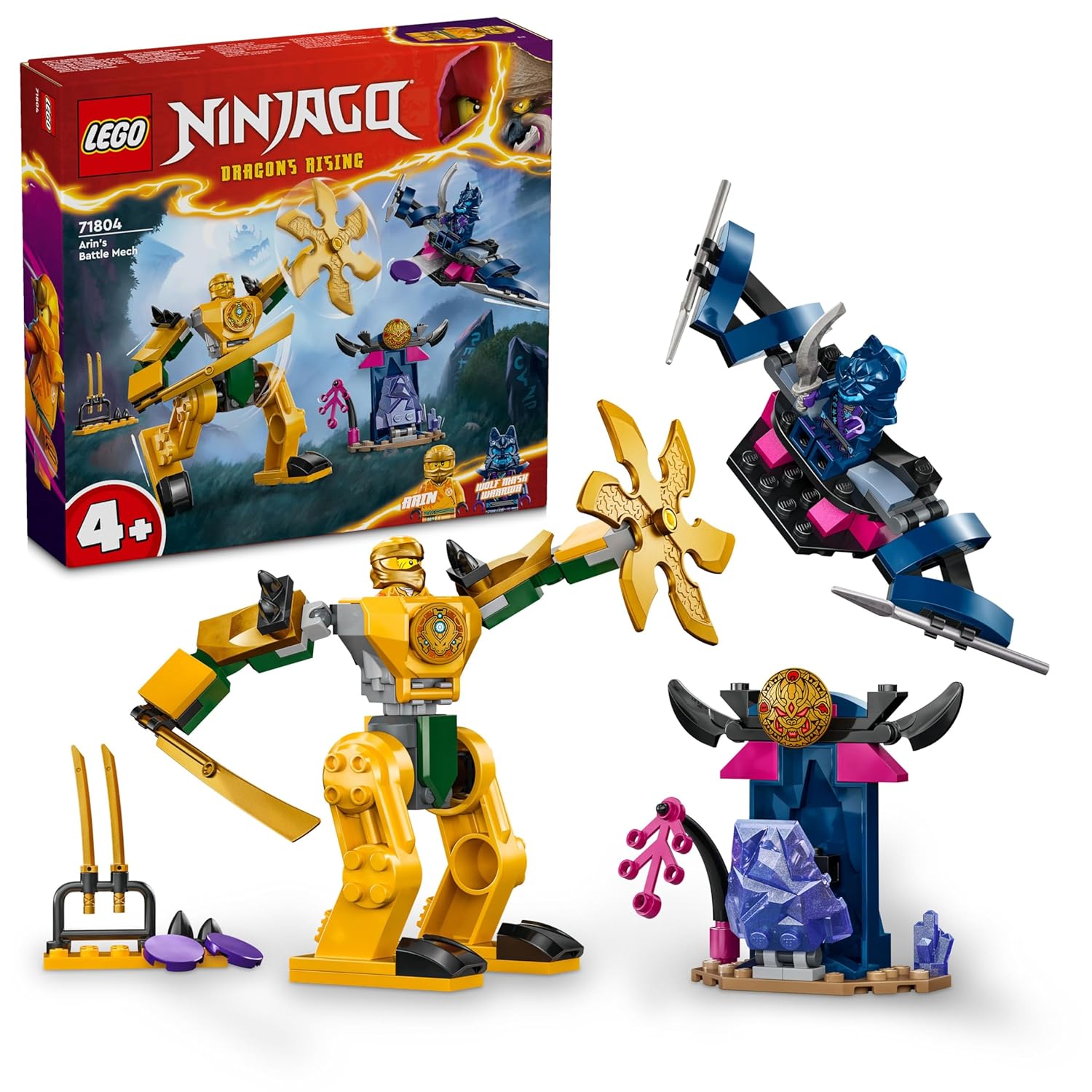 LEGO NINJAGO ARIN’S BATTLE MECH NINJA TOY SET 