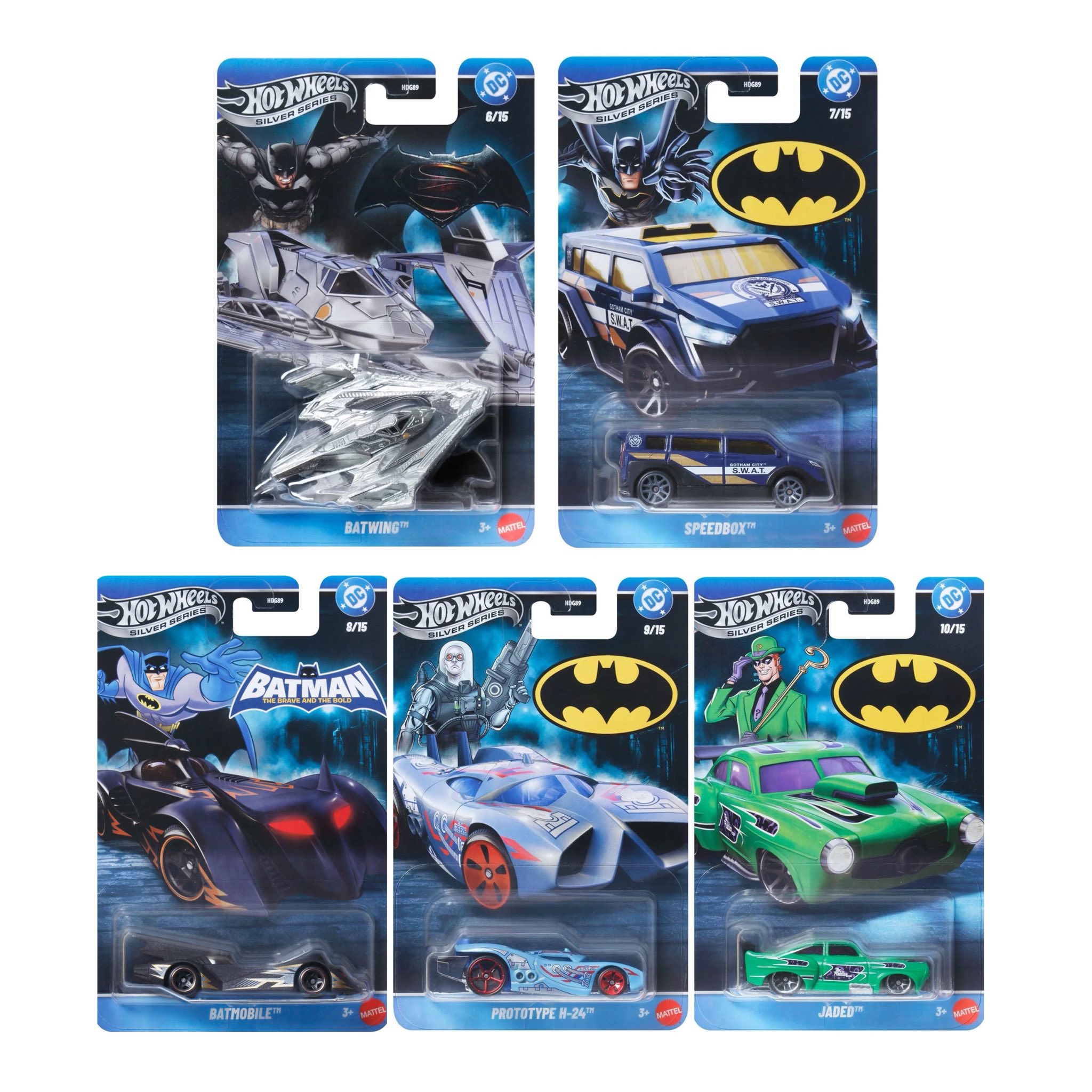 HOT WHEELS SILVER SERIES BATMAN THEMED 2026 MIX 2