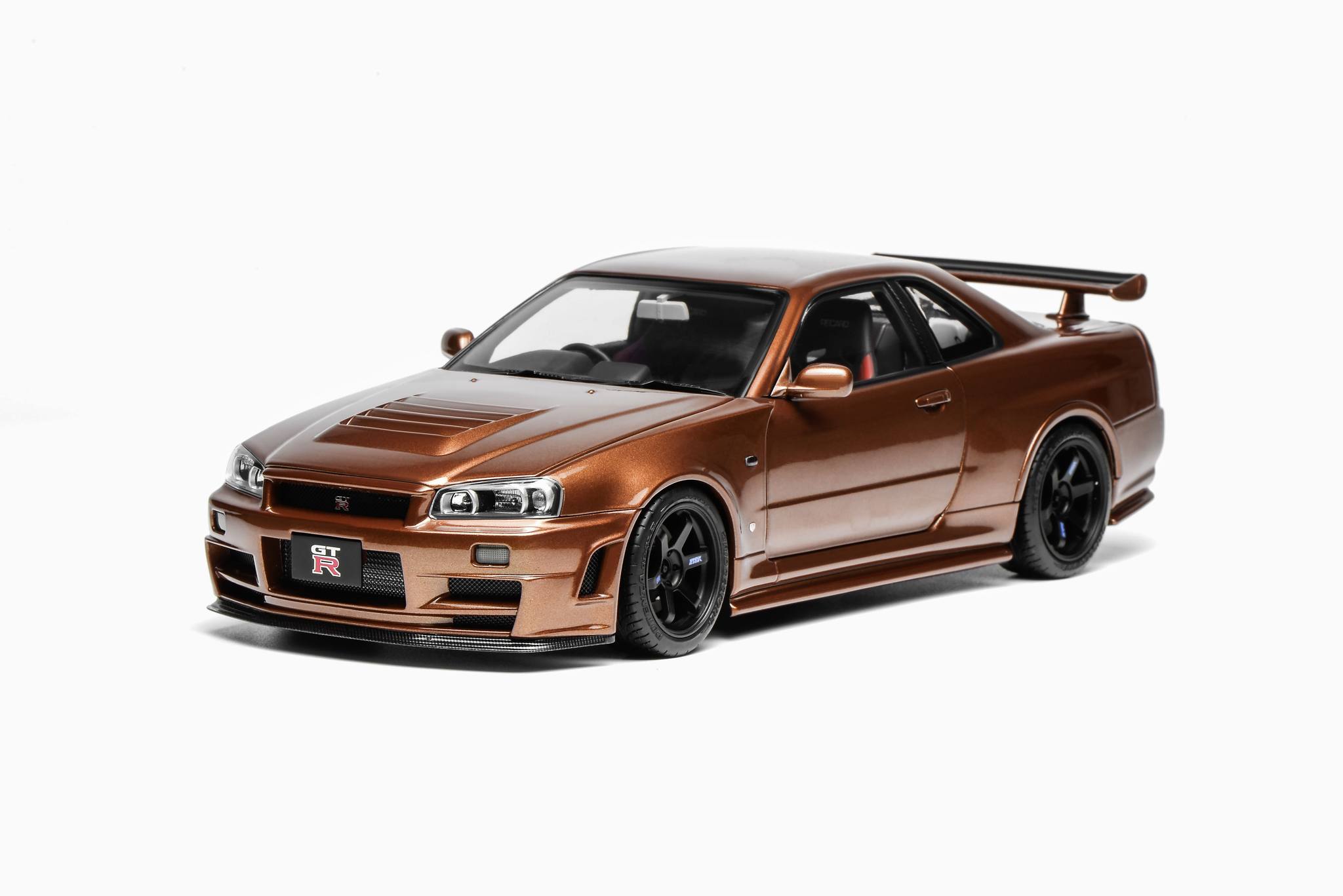 NISSAN SKYLINE GTR R34 CUSTOMIZED VERSION  METALLIC BRONZE