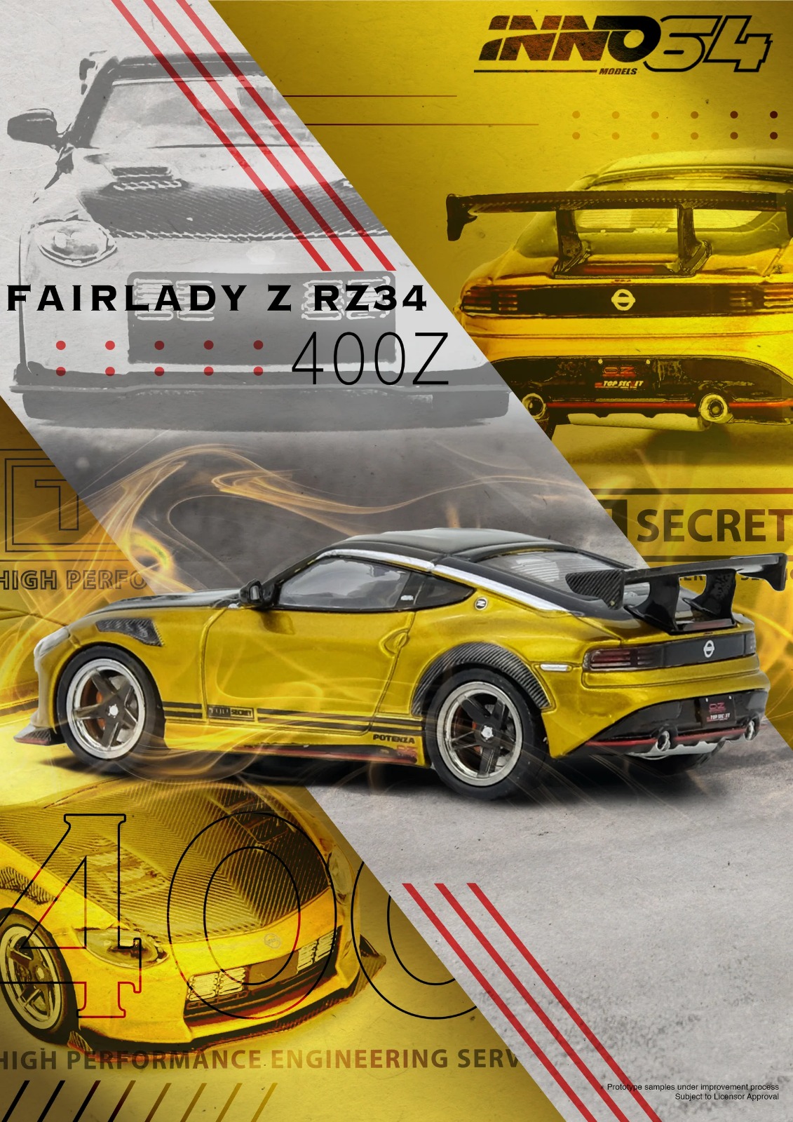 TOP SECRET FAIRLADY Z RZ34 GOLD