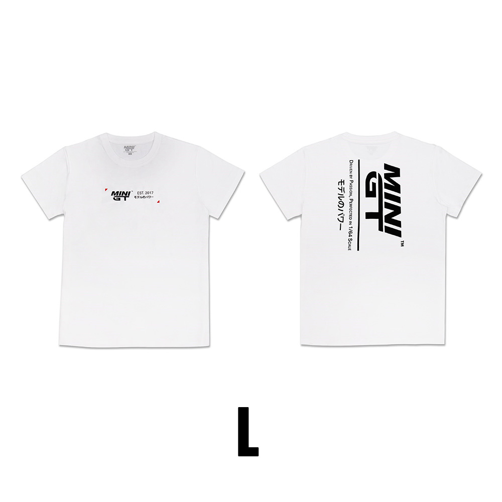 MINI GT T-SHIRT DRIVEN BY PASSION WHITE L SIZE