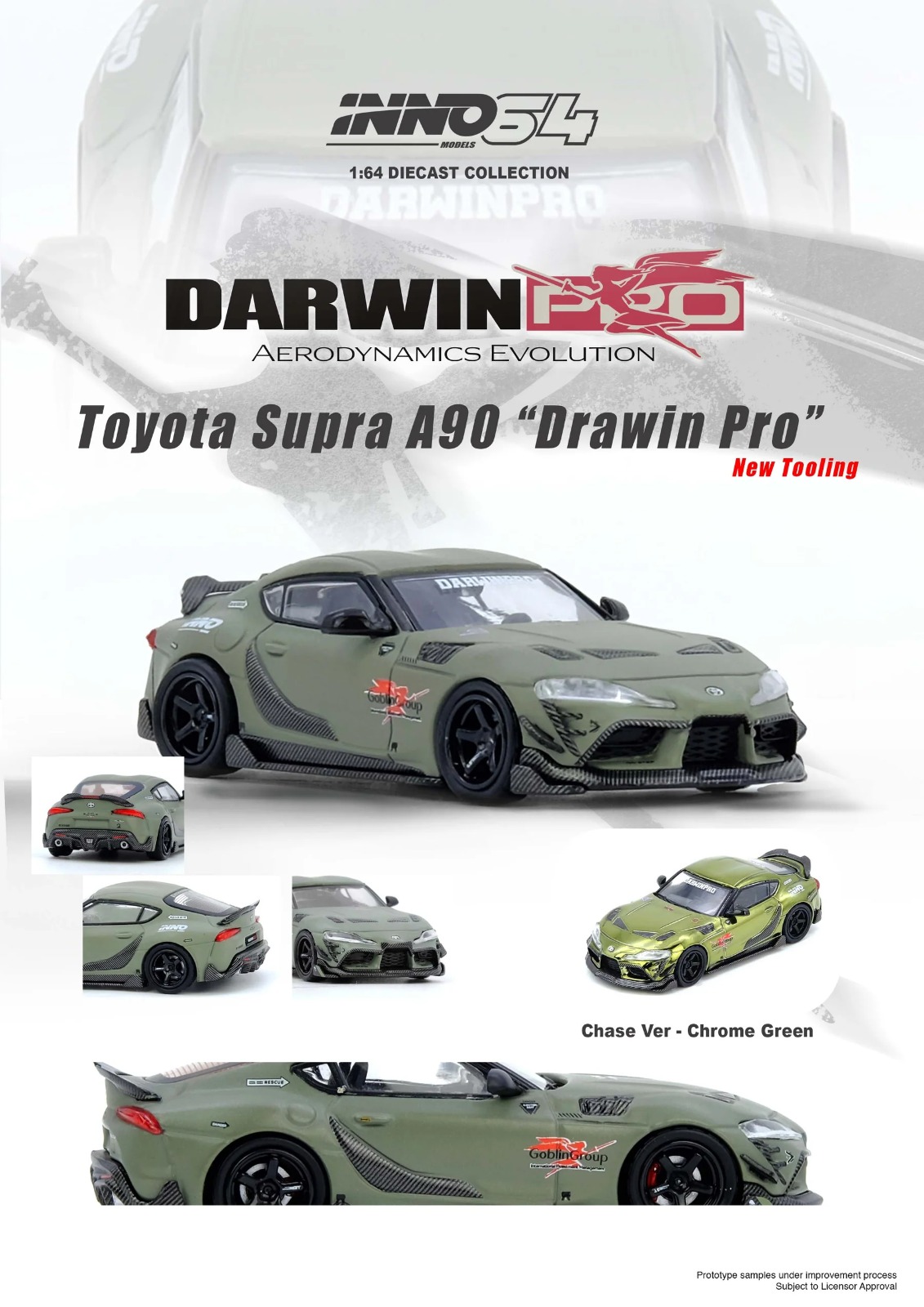 TOYOTA SUPRA A90 DARWIN PRO MATT GREEN 