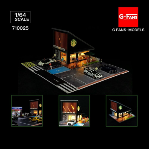 STARBUCKS BUILDING DIORAMA MODEL 