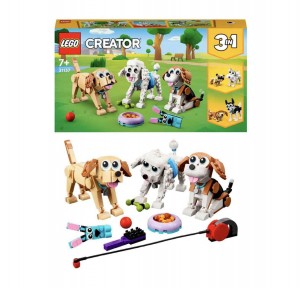 LEGO Creator Adorable Dogs 31137 Building Toy Set 475 Pieces