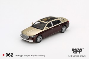 MERCEDESMAYBACH S680 GOLD DARK RED METALLIC 