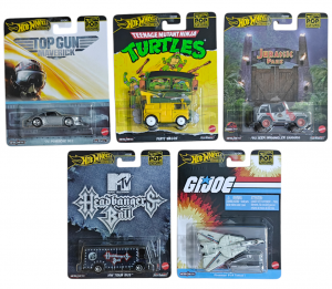 HOT WHEELS POP CULTURE ASSORTMENT SET OF 5 CARS