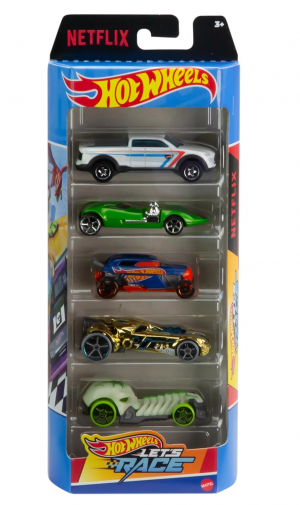 HOT WHEELS LETS RACE PACK OF 5 CARS