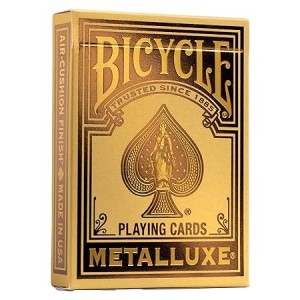BICYCLE METALLUXE GOLD PLAYING CARDS 