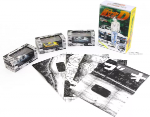 INITIAL D MANGA STYLE PAINTED EDITION SET OF 3