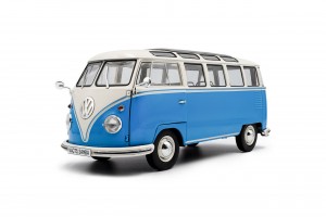 VOLKSWAGEN T1 SAMBA – BLUE  WHITE – 1962 S1813401