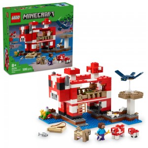 LEGO MINECRAFT THE MOOSHROOM HOUSE ISLAND GAMER KIT TOY