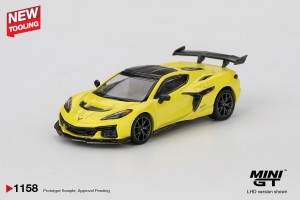 PREORDER MINI GT CHEVROLET CORVETTE ZR1 ACCELERATE YELLOW