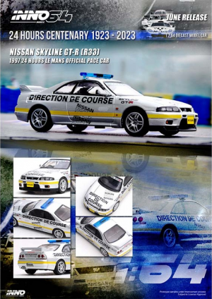 NISSAN SKYLINE GTR R33 24H LE MANS OFFICIAL PACE CAR 1997 