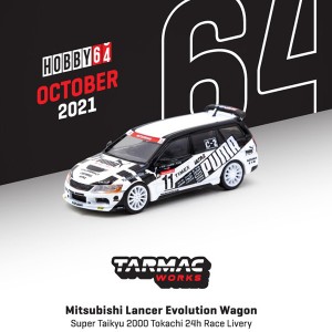 TARMAC WORKS MITSUBISHI LANCER EVOLUTION WAGON SUPER TAIKYU 2000 24HRS