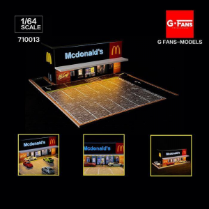 MCDONALD'S FAST FOOD BUILDING DIORAMA  