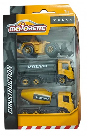 VOLVO CONSTRUCTION 3PCS PACK WITH VOLVO CEMENT TRUCK
